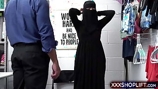 Cute religious teen Delilah Day was hiding stuff under the hijab
