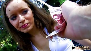 $$ Amateur teen strips and fucks for money $$